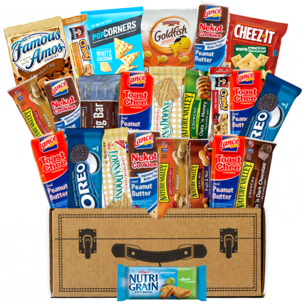 Bags, Bars, Cookies & Crackers (24 Count) - All Sent to One Location