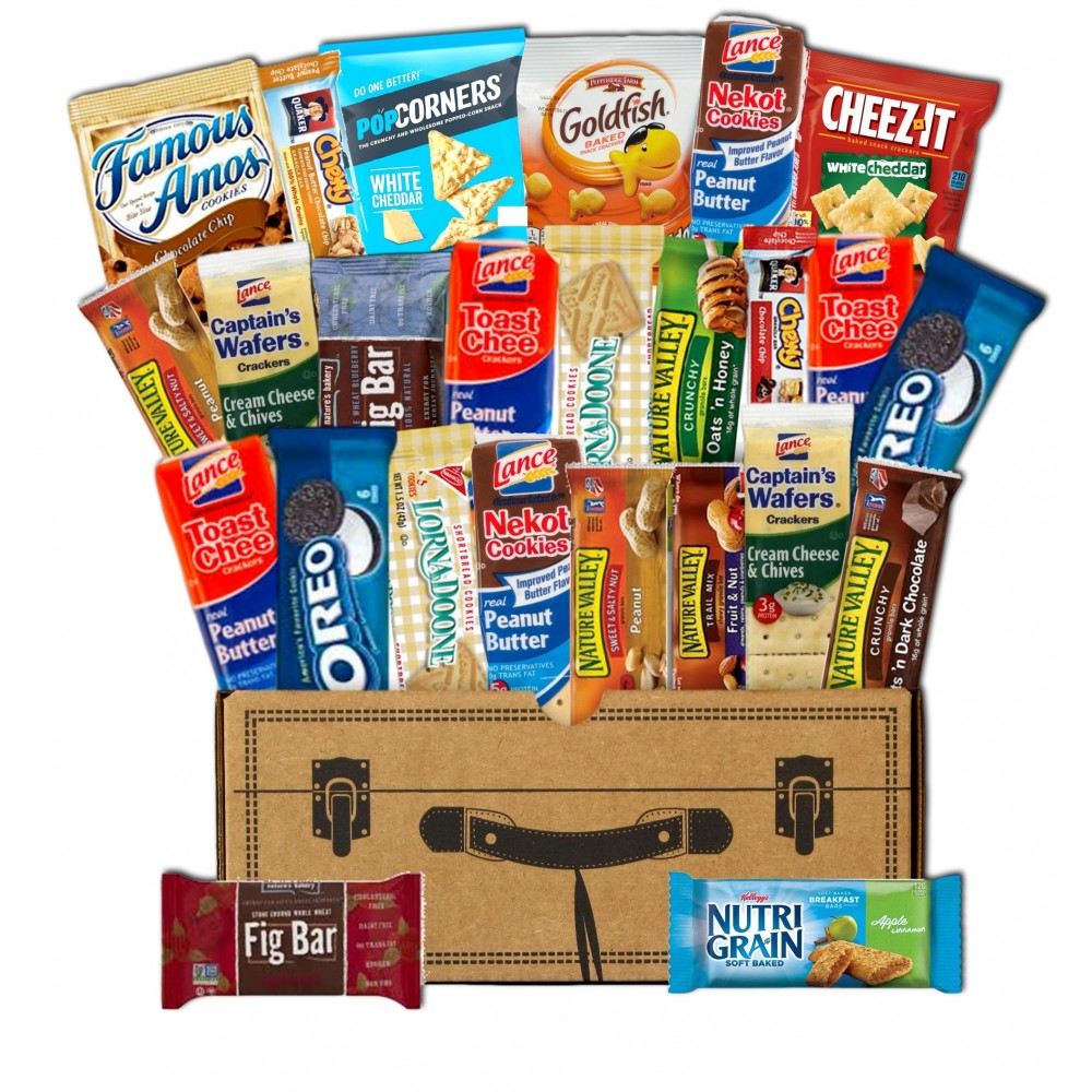 Bags, Bars, Cookies & Crackers (24 Count) - Sent to Individual Addresses